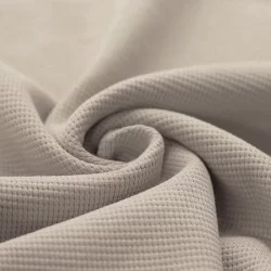 Wafel Jersey Stof Licht Beige Wafel Jersey Stof Licht Beige
