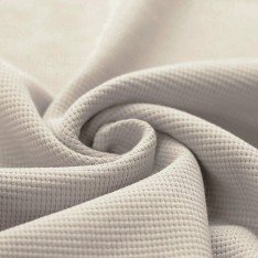 Waffle Knit Jersey Fabric Natural Beige 