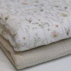 Double Gauze Fabric Digital Print - Nature Floral - (Child Fabrics)