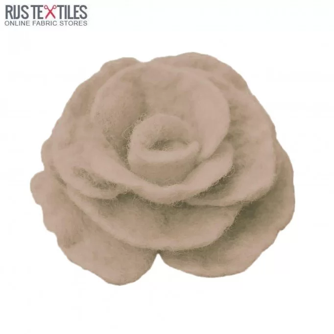 Filz Stoff 1,5mm Dick Dunkel Beige - (Bastelfilz 1,5mm)