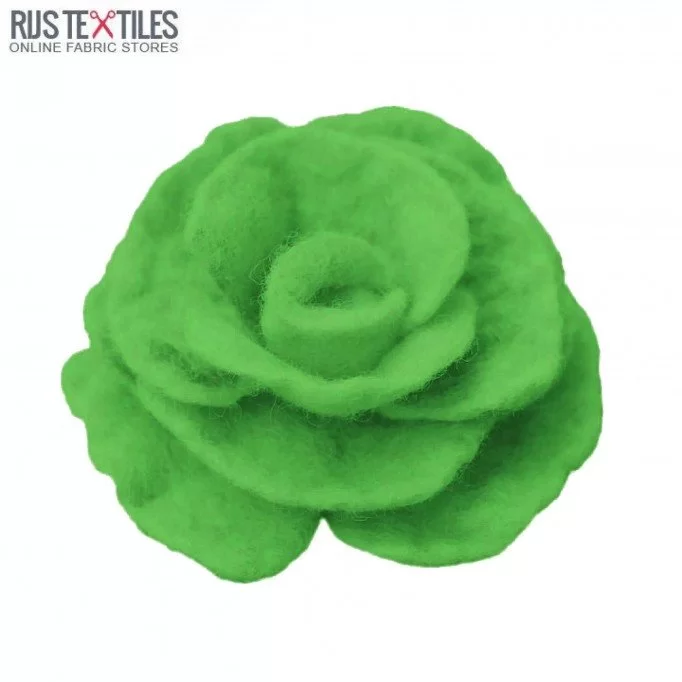 Tissu Feutre 1,5mm Épaisseur Vert Herbe - (Feutrine 1,5 mm Pour L'artisanat )