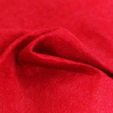 Tissu Feutre 1,5mm Épaisseur Rouge  - (Feutrine 1,5 mm Pour L'artisanat )