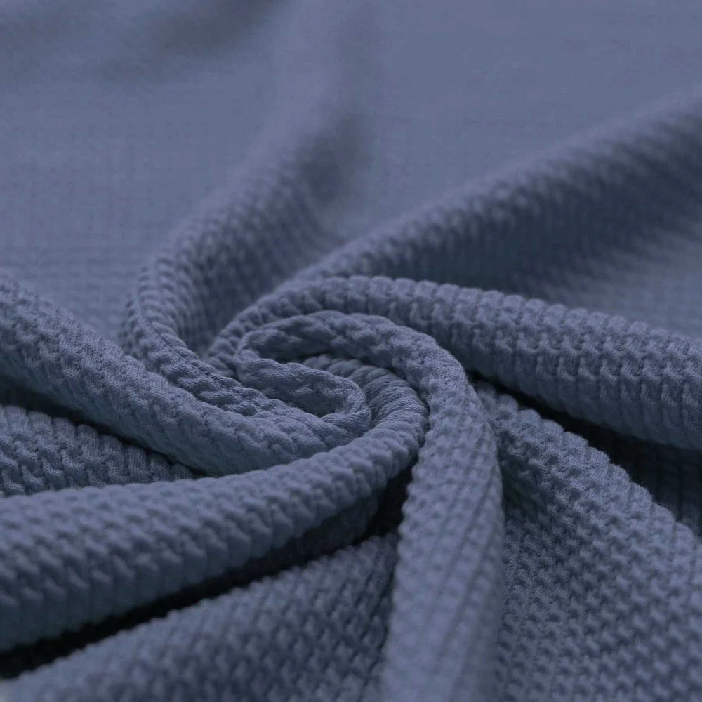 Mini Cable Jersey Fabric Dark Jeans