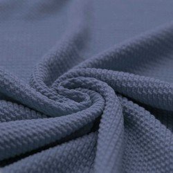 Tissu Jersey Torsadé Mini Jeans Foncé