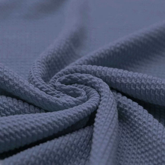 Mini Cable Jersey Fabric Dark Jeans - (Jersey Fabrics)