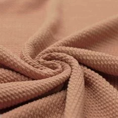 Mini Cable Jersey Fabric Peach