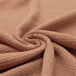 Mini Cable Jersey Fabric Peach