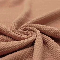 Mini Cable Jersey Fabric Peach Mini Cable Jersey Fabric Peach