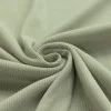 Rib Knit Jersey Fabric Dusty Green