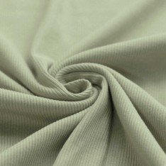 Rib Knit Jersey Fabric Dusty Green