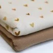 Rib Knit Jersey Fabric - Hearts Rib Knit Jersey Fabric - Hearts - (Jersey Fabrics)