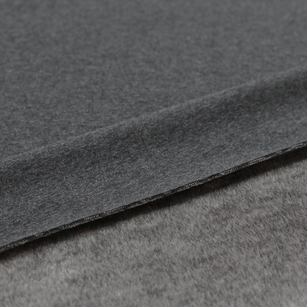 Sweatshirt Fleece Fabric Dark Grey Melee
