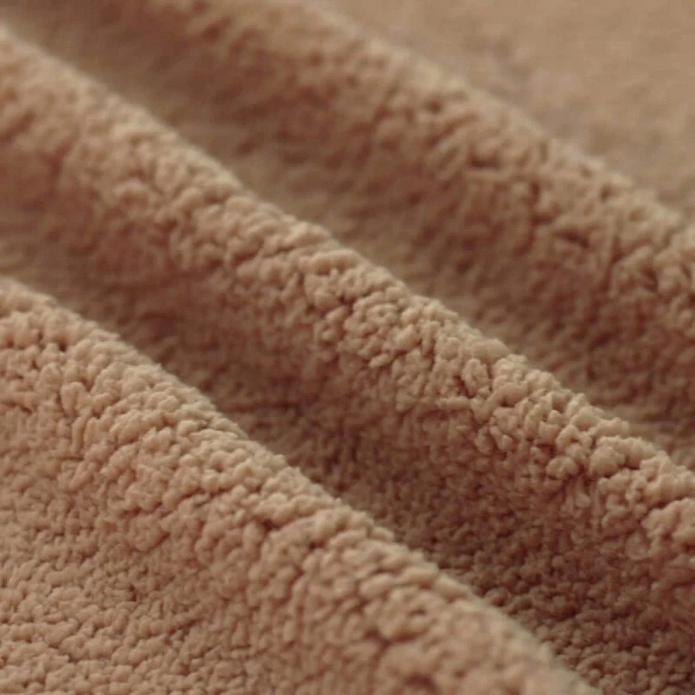 Curly Teddy Fabric Cacao