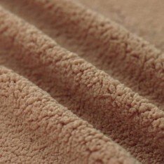 Curly Teddy Fabric Cacao