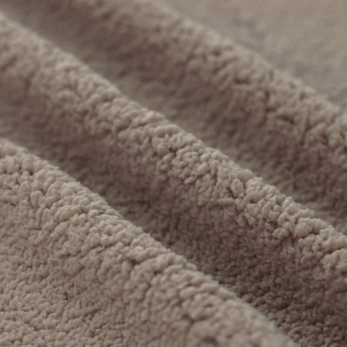 Curly Teddy Fabric Taupe - (Curly Teddy Fabric)