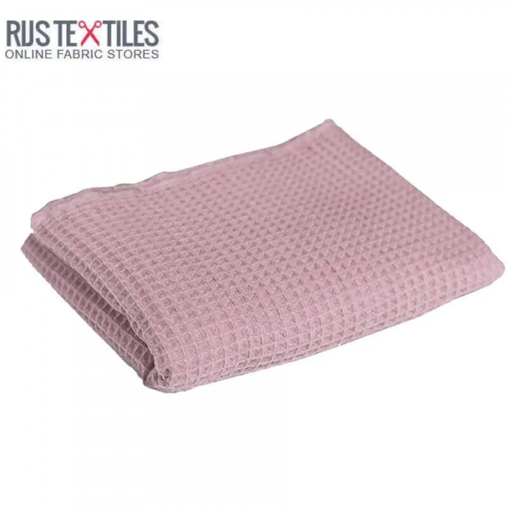 Waffle Pique Fabric Old Pink Waffle Pique Fabric Old Pink - (Waffle Pique Fabrics)