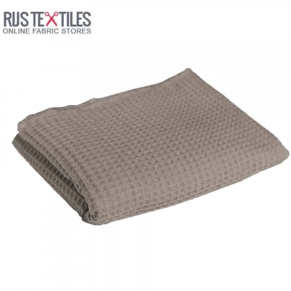 Waffle Pique Fabric Taupe Waffle Pique Fabric Taupe - (Waffle Pique Fabrics)