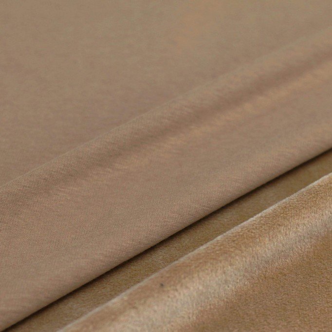Alpenfleece Sweatshirt Stof Cacao - (Alpenfleece Sweatshirt Stof)