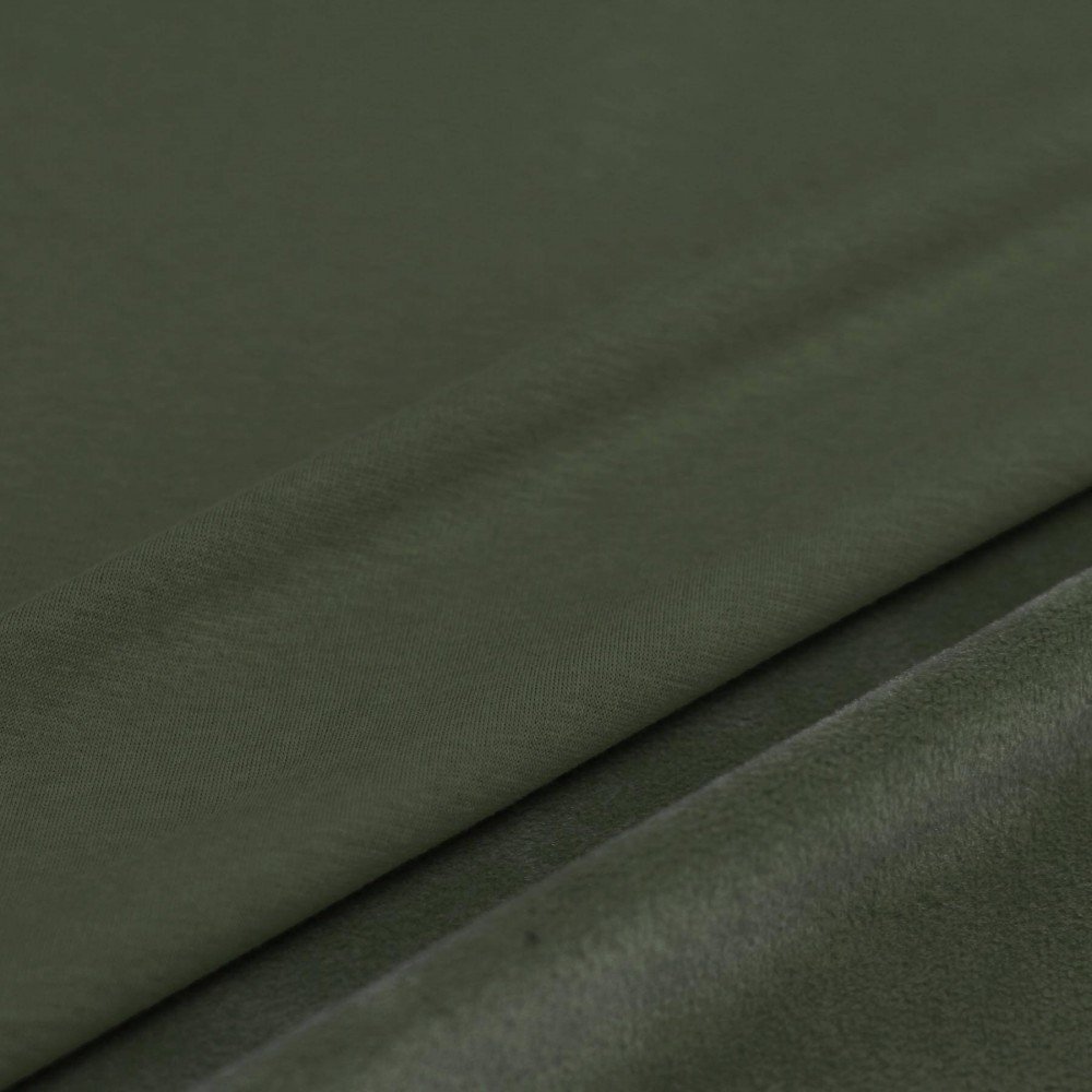 Tissu Sweatshirt Polaire Alpen Armée Verte