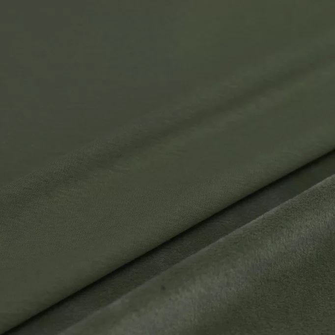 Sweatshirt Alpen Fleece Fabric Army Green - (Sweatshirt Fleece Fabric)