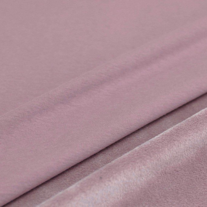 Sweatshirt Alpen Fleece Fabric Old Pink - (Sweatshirt Fleece Fabric)