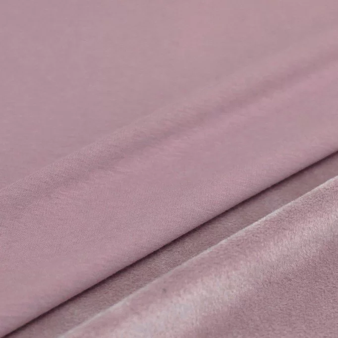Sweatshirt Alpen Fleece Stof Gammel Pink - (Sweatshirt Fleece Stof)