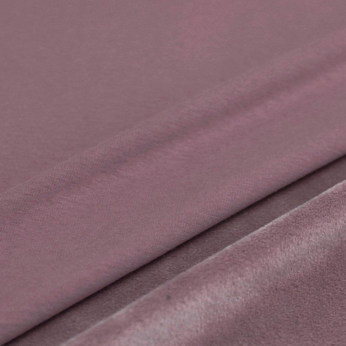 Tessuto Felpa Fleece Mauve Antico - (Tessuto Felpa Alpenfleece)