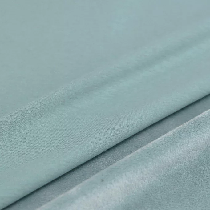 Tessuto Felpa Fleece Alpen Verde Mare - (Tessuto Felpa Alpenfleece)