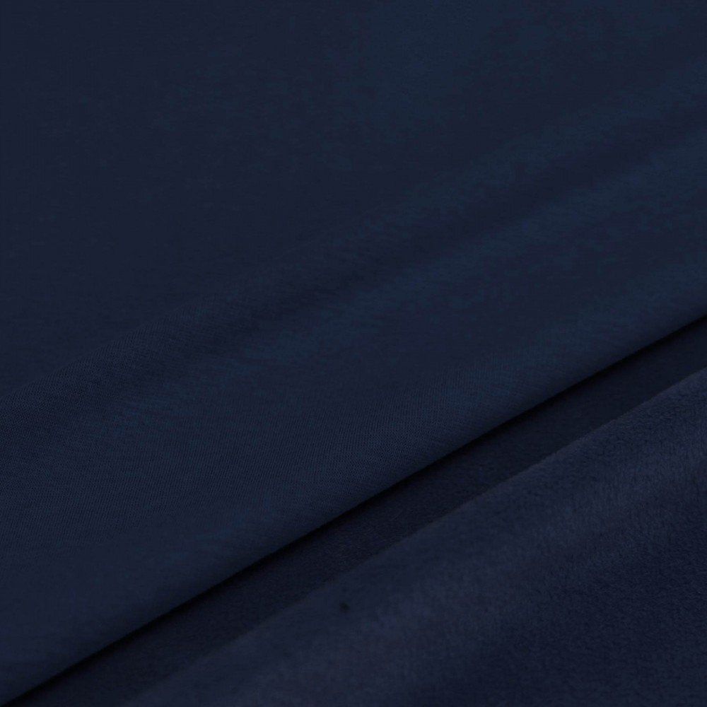 Tissu Sweatshirt Polaire Bleu Foncé