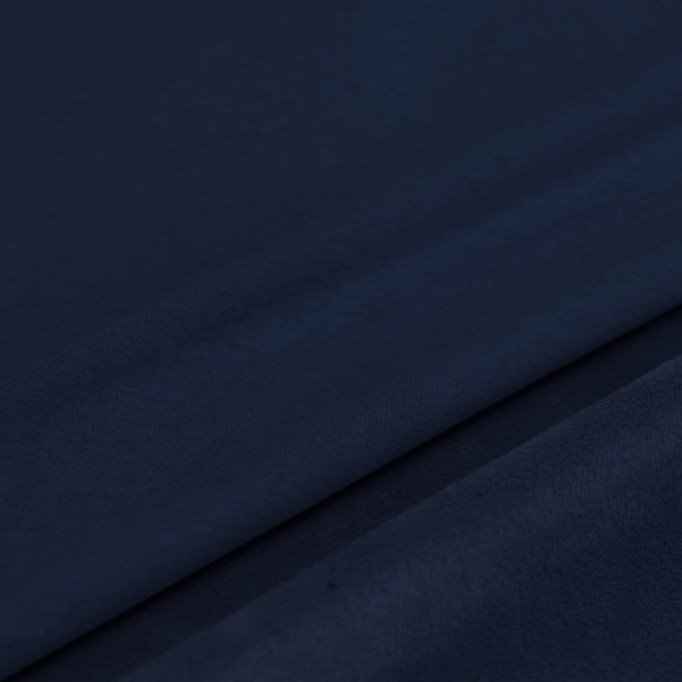 Tessuto Felpa Fleece Blu Scuro - (Tessuto Felpa Alpenfleece)