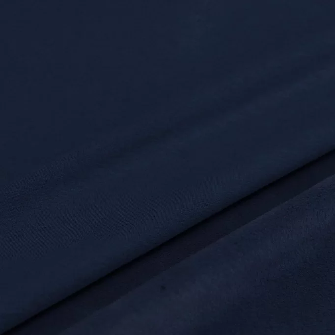 Tessuto Felpa Fleece Blu Scuro - (Tessuto Felpa Alpenfleece)