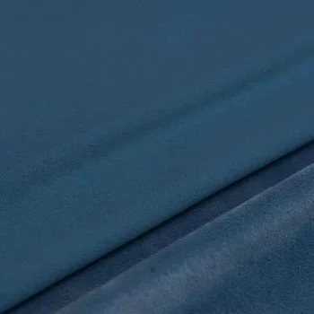 Alpenfleece Sweatshirt Stoff Petrol Blau