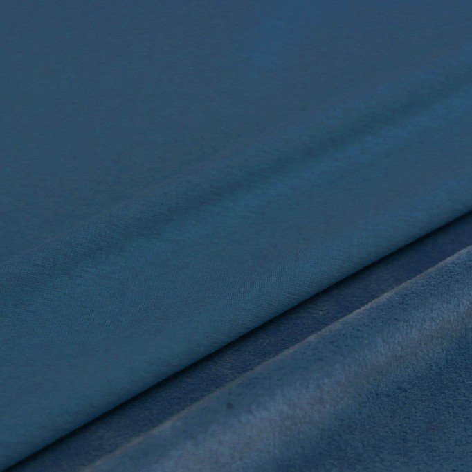 Alpenfleece Sweatshirt Stof Petrol Blauw - (Alpenfleece Sweatshirt Stof)