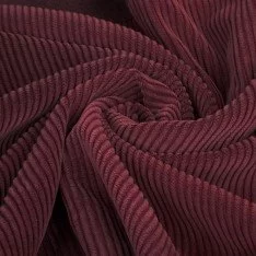 Corduroy Stretch Stof 6 Wales Bordeaux