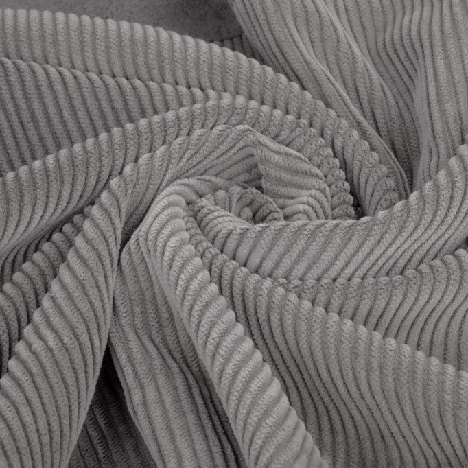 Stretch Bred Fløjl Stof 6 Wales Grå - (Fashion Stoffer)