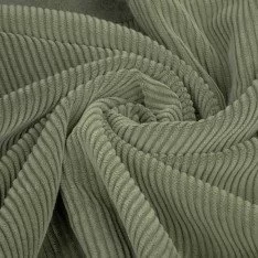 Corduroy Stretch Stof 6 Wales Olijf