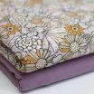Dzianina Bawełniana Druk Cyfrowy - Wesoły Kwiat Liliowy | Rijs Textiles Dzianina Bawełniana Druk Cyfrowy - Wesoły Kwiat Liliowy Dzianina Jersey Bawełna Druk Cyfrowy