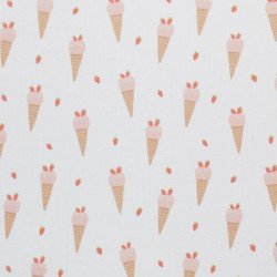 Rib Jersey Stof - Ijsje