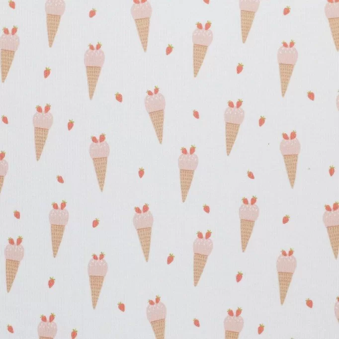 Rippstrick Jersey Stoff - Eiscreme | Rijs Textiles Rippstrick Jersey Stoff - Eiscreme - (Jersey Stoffe)