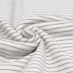 Tissu Maille Tricot Côtelée Rayures Imprimées Beige Clair - (Tissus Jersey)