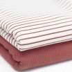 Tissu Maille Tricot Côtelée Rayures Imprimées Rose Argile - (Tissus Jersey)