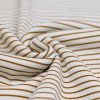 Tessuto Jersey Di Costine A Righe Stampata Cognac