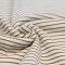 Rib Jersey Stof Bedrukte Streep Cognac - (Jersey Stoffen)