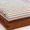 Rib Jersey Stof Bedrukte Streep Cognac - (Jersey Stoffen)