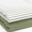 Rib Jersey Strikstof Trykket Stribet Oliven - (Jerseystoffer)
