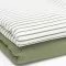 Tissu Maille Tricot Côtelée Rayures Imprimées Olive - (Tissus Jersey)