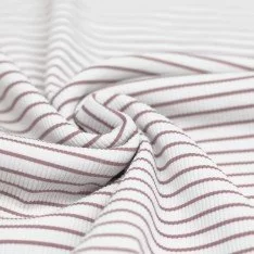 Rib Jersey Strikstof Trykket Stribet Gammel Pink