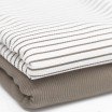 Tissu Maille Tricot Côtelée Rayures Imprimées Taupe - (Tissus Jersey)
