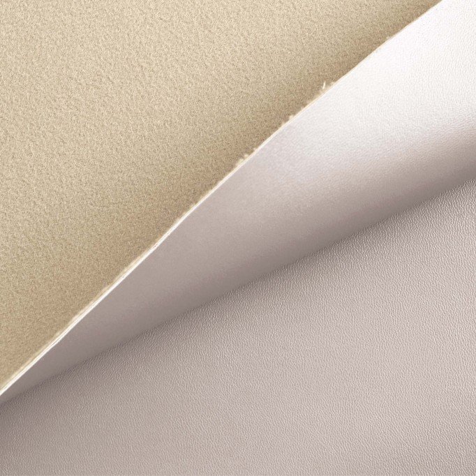 Tissu Simili Cuir Végan Beige - (Tissus De Mode)