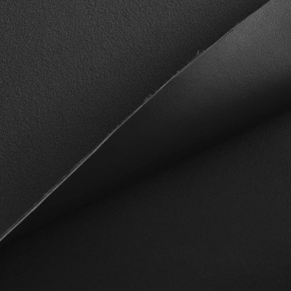 Stretch Leather Fabric (Vegan) Black Stretch Leather Fabric (Vegan) Black